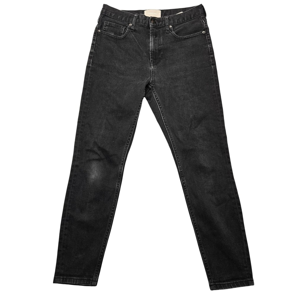 Everlane Jeans Womens 27 Black High Rise Skinny Stretch Denim Classic Fit Pants